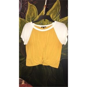 Mustard Yellow Crop Top